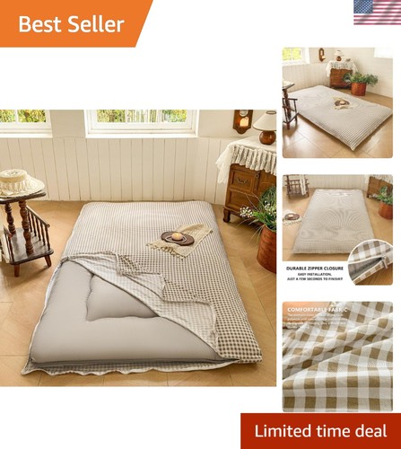 Floor mattress cover gingham - floor,
