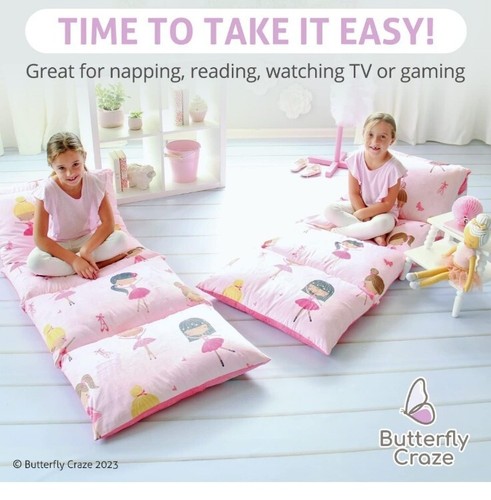 Butterfly craze floor pillow - craze,
