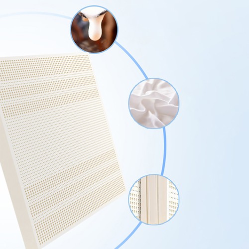 Natural latex mattress topper - natural,