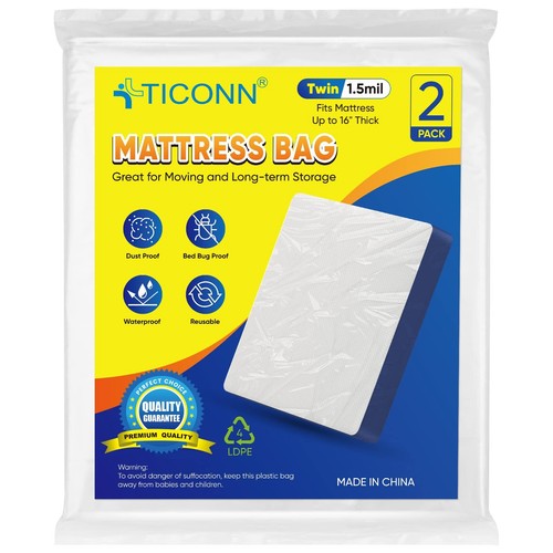 2pk plastic mattress bag - 2pk,